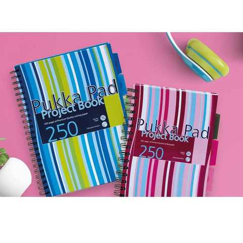 Pukka Pad | A4 | Project Book | Ruled | Blue