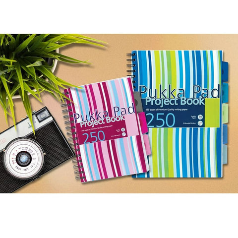 Pukka Pad | A4 | Project Book | Ruled | Blue