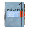 Pukka Pad | A4 | Spiral Bound Notebook | Ruled | Metallic Blue
