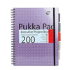 Pukka Pad | A4 | Spiral Bound Notebook | Ruled | Metallic Pink