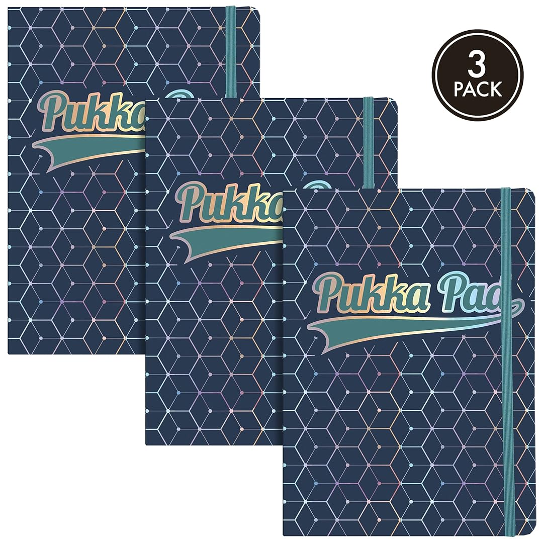 Pukka Pad | A5 | Glee Project Book | Dark Blue | Pack of 3