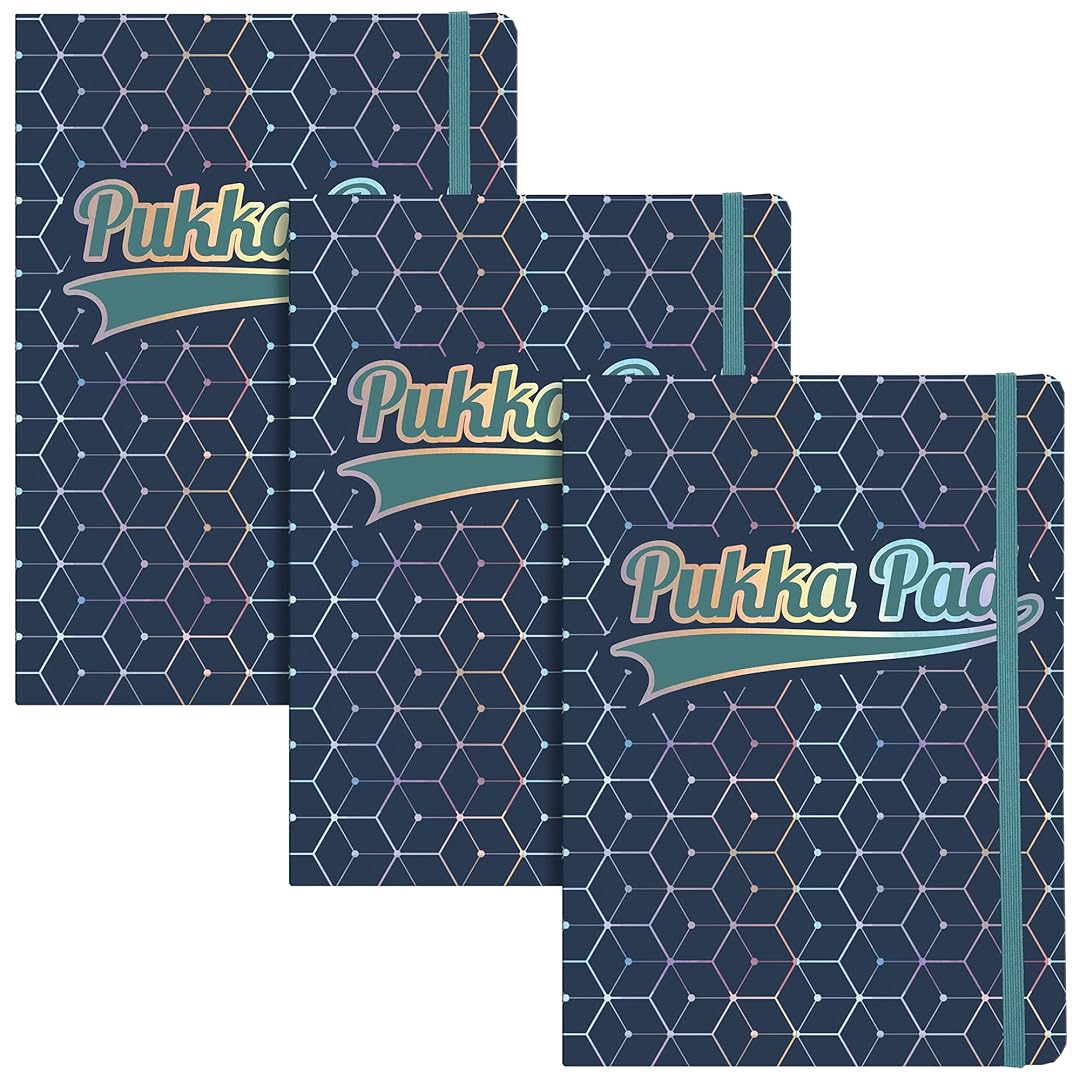 Pukka Pad | A5 | Glee Project Book | Dark Blue | Pack of 3