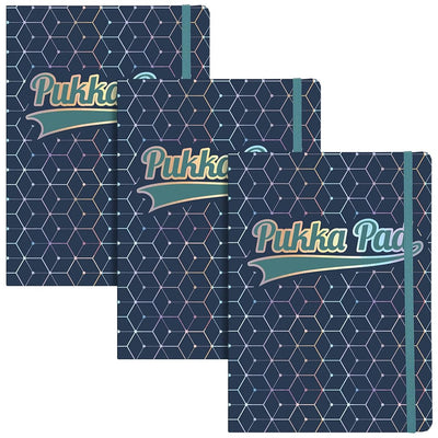 Pukka Pad | A5 | Glee Project Book | Dark Blue | Pack of 3