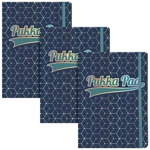 Pukka Pad | A5 | Glee Project Book | Dark Blue | Pack of 3