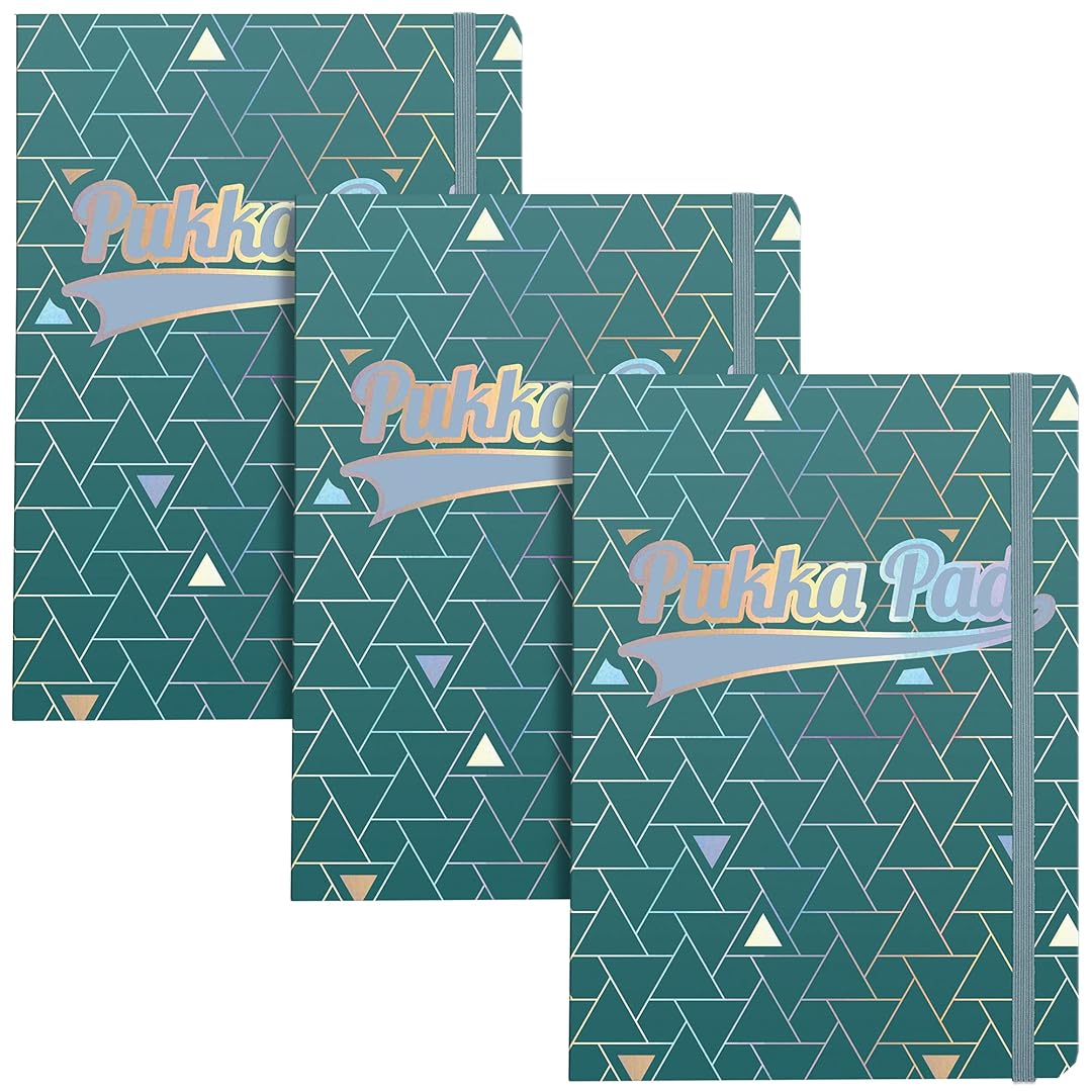 Pukka Pad | A5 | Glee Project Book | Green | Pack of 3