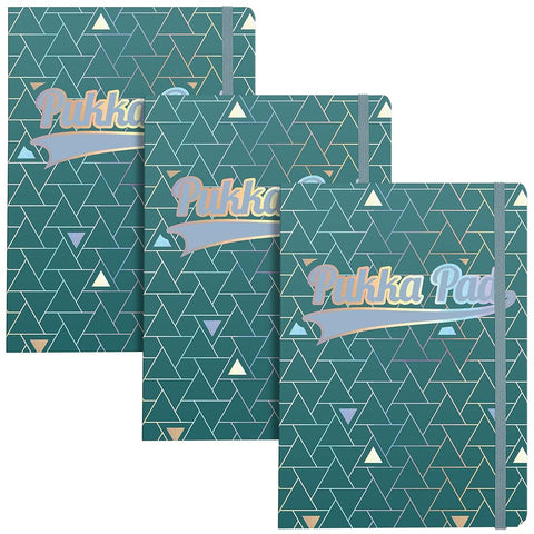 Pukka Pad | A5 | Glee Project Book | Green | Pack of 3