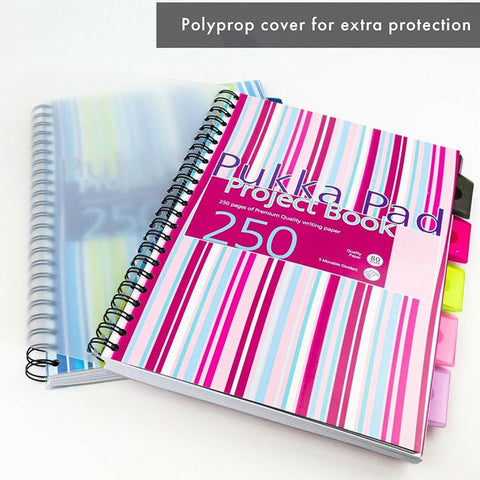 Pukka Pad | A5 | Project Book | Ruled | Pink