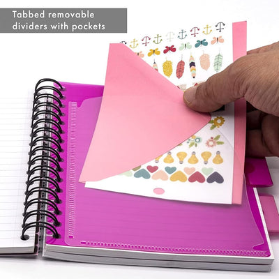 Pukka Pad | A5 | Project Book | Ruled | Pink