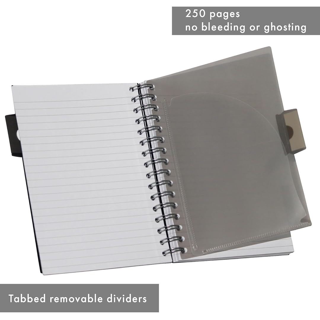 Pukka Pad | A5 | Project Book | Ruled | Silver | Pack of 3