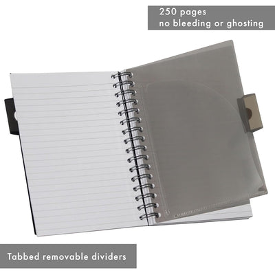 Pukka Pad | A5 | Project Book | Ruled | Silver | Pack of 3