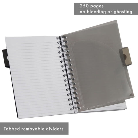 Pukka Pad | A5 | Project Book | Ruled | Silver | Pack of 3