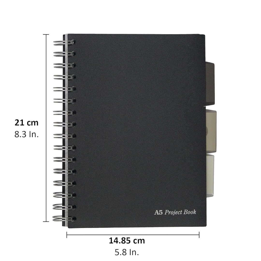 Pukka Pad | A5 | Project Book | Ruled | Silver | Pack of 3