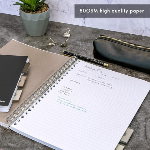 Pukka Pad | A5 | Project Book | Ruled | Silver | Pack of 3