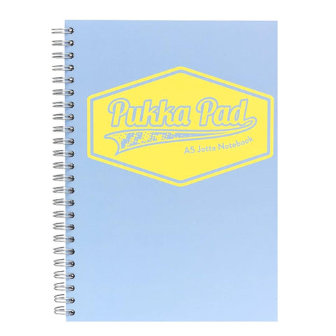 Pukka Pad | A5 | Single Line Ruled Notebook | Pastel Blue