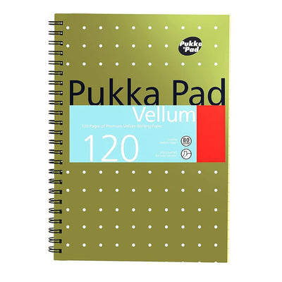 Pukka Pad | A5 | Vellum Notebook | Ruled | Yellow Metallic | Pack of 3