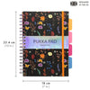 Pukka Pad | B5 | Subject book | Ruled | Black Floral