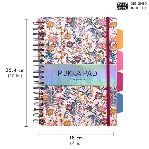 Pukka Pad | B5 | Subject book | Ruled | Cream Floral
