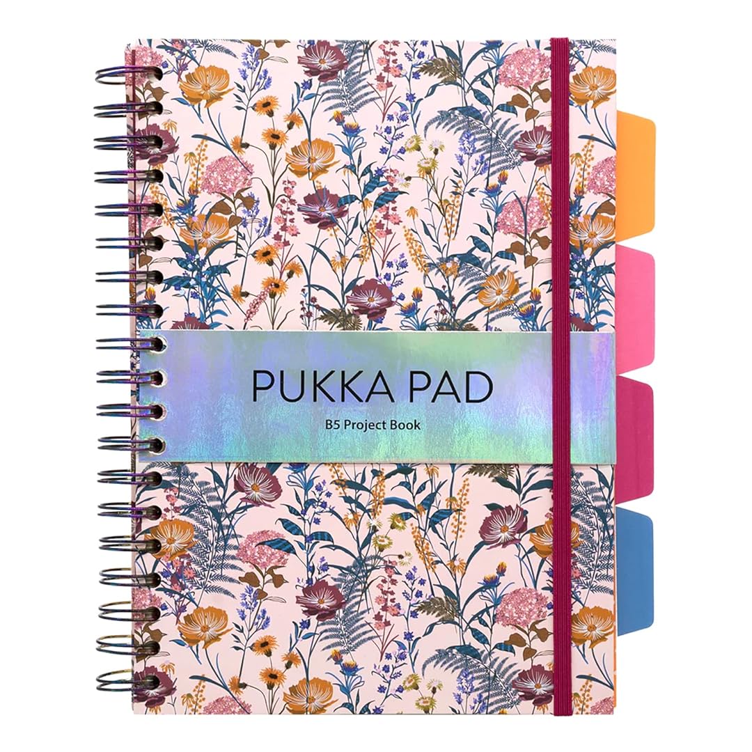 Pukka Pad | B5 | Subject book | Ruled | Cream Floral