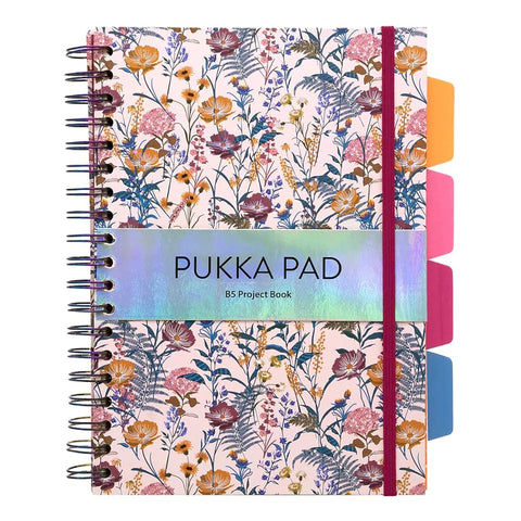 Pukka Pad | B5 | Subject book | Ruled | Cream Floral