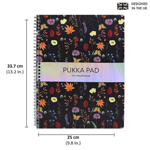 Pukka Pad | A4+ | Bloom Jotta | Black
