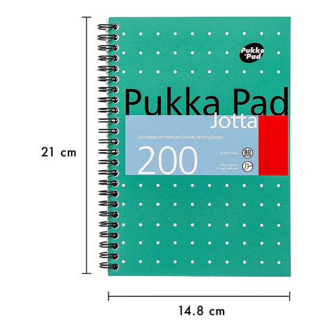 Pukka Pad | A5 | Jotta Squared Paper Notebook | Green