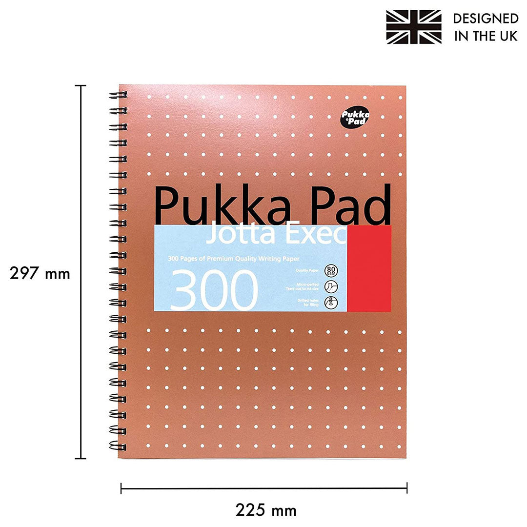 Pukka Pad | A4 | Jotta Squared Paper Notebook | Brown
