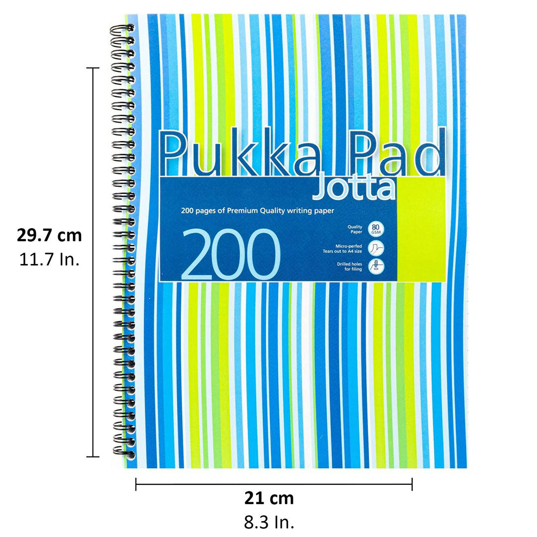 Pukka Pad | A4 | Jotta Polyprop Notebook | Blue Stripes