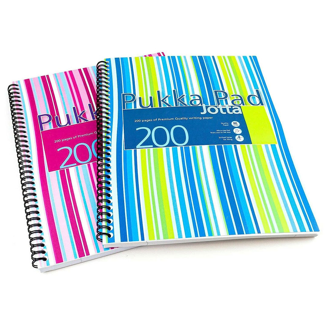 Pukka Pad | A4 | Jotta Polyprop Notebook | Pink Stripes
