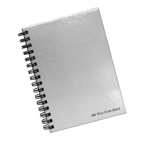Pukka Pad | A5 | Manuscript Wire Bound | Silver