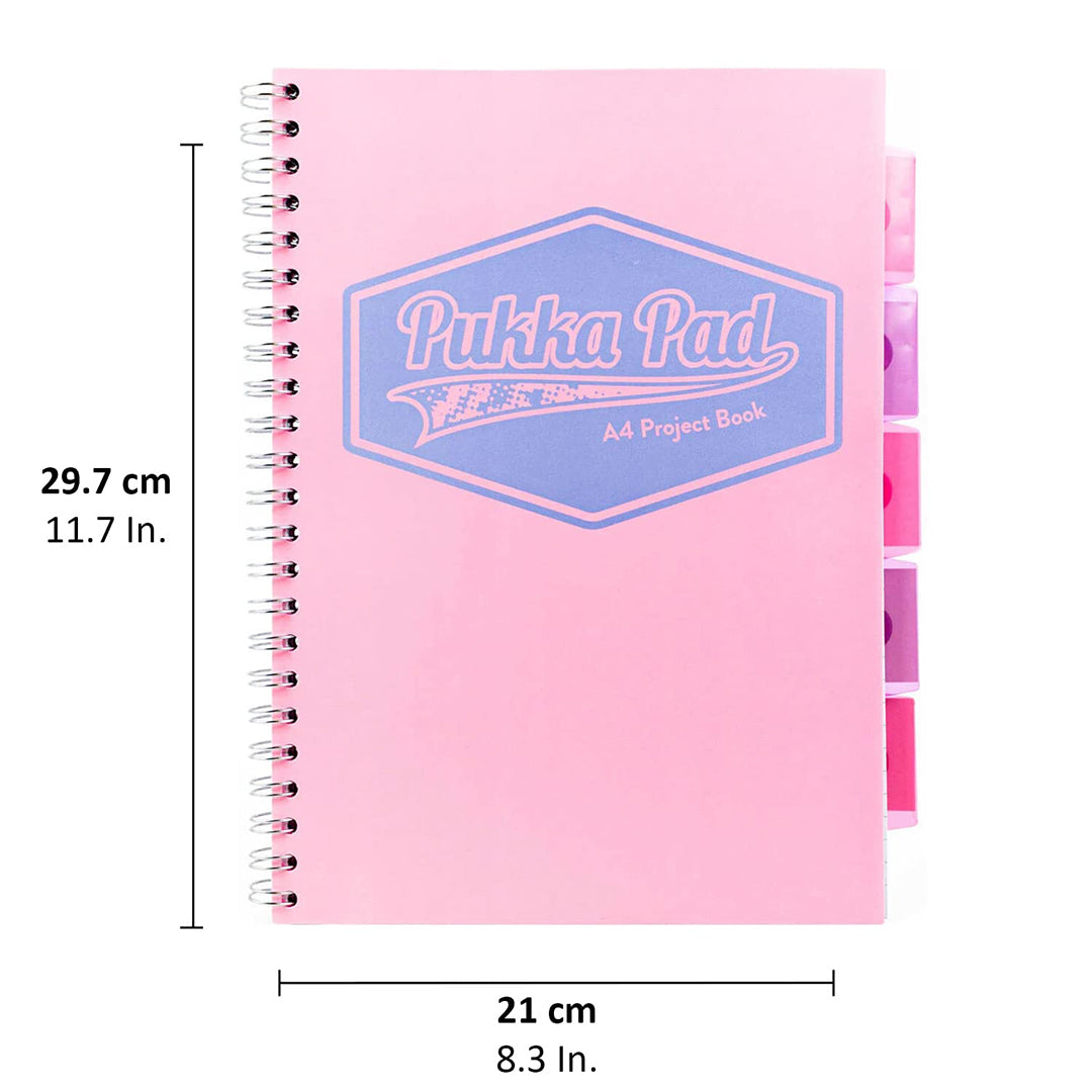 Pukka Pad | A4 | Pastel Project Book | Pink