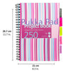 Pukka Pad | A5 | Stripes Hardback Project Book | Pink