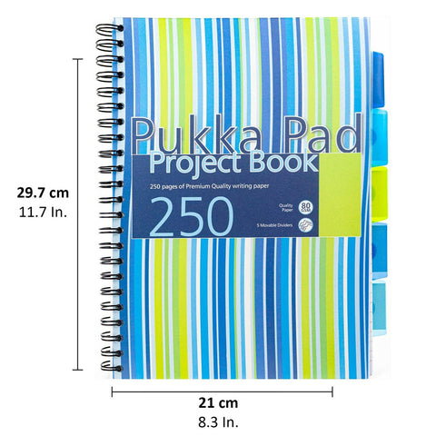 Pukka Pad | A4 | Project Book | Blue