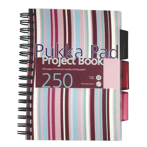 Pukka Pad | A5 | Project Book Hard Back | Pink