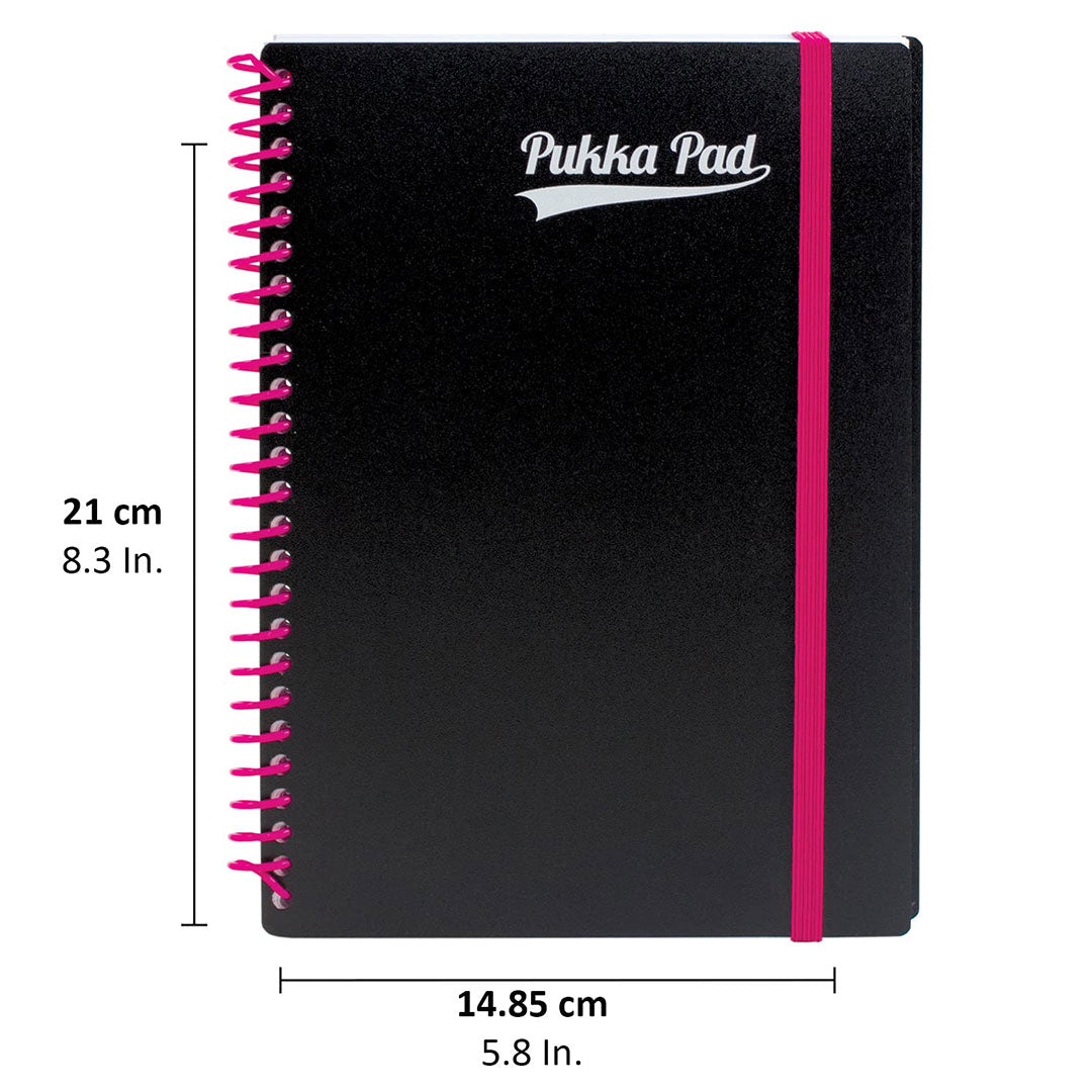 Pukka Pad | A5 | Neon Lined | Pink