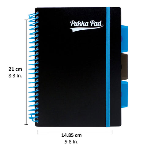 Pukka Pad | A5 | Neon Project Book | Blue