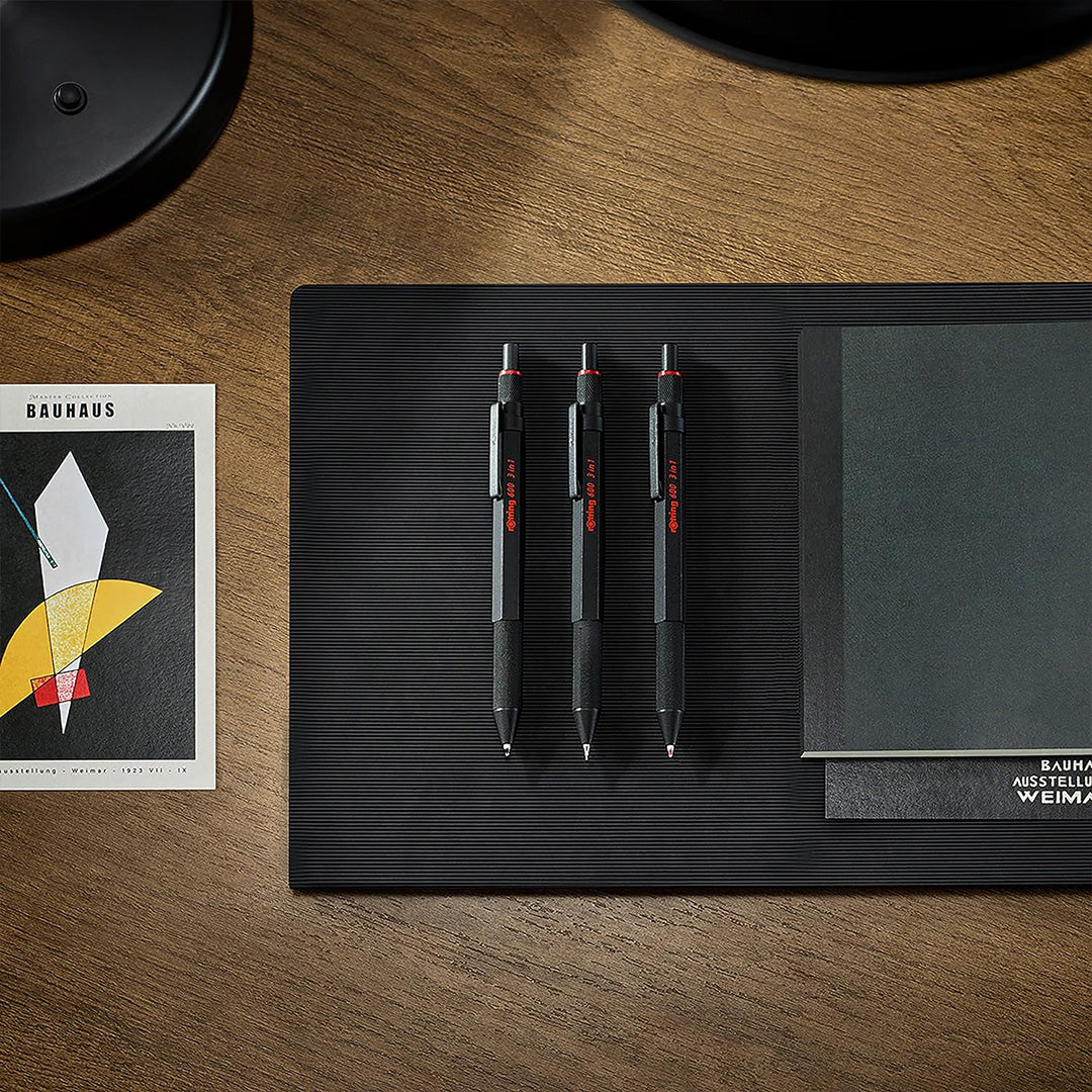 Rotring | 600 Pen And Mechanical Pencil | 3-in-1 | Black – penpencilink