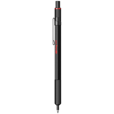 Rotring 600 Series Black 1.0mm Ball Pen, Metal Body,Non-Slip Metal Knurled Grip