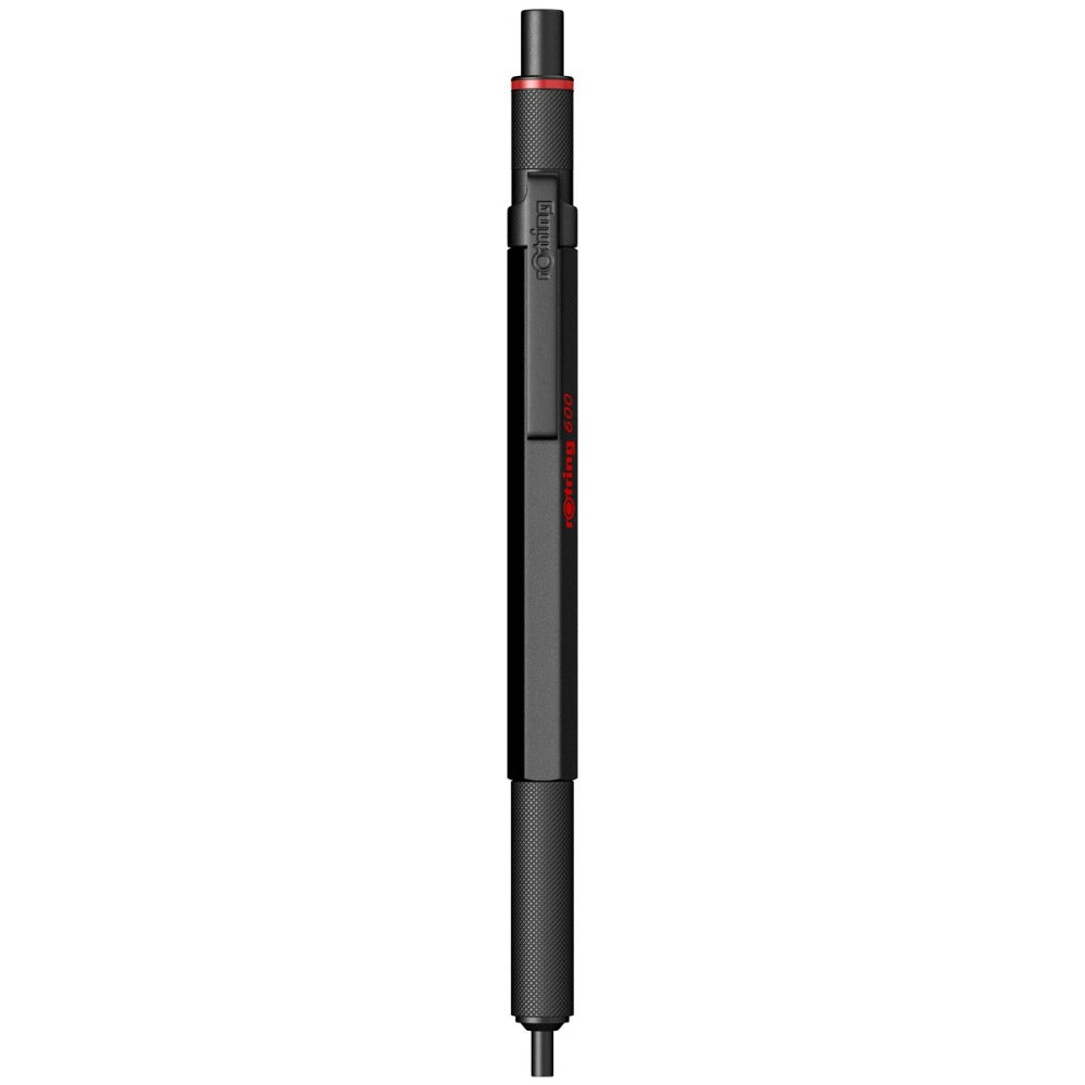 Rotring | 600 Series | Black 1.0mm Ball Pen | Metal Body | Non-Slip | Metal Knurled Grip