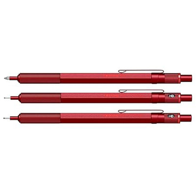 Rotring | 600 Series | Red 1.0mm Ball Pen | Metal Body | Non-Slip | Metal Knurled Grip