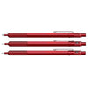 Rotring | 600 Series | Red 1.0mm Ball Pen | Metal Body | Non-Slip | Metal Knurled Grip