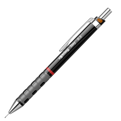 Rotring Tikky 0.5mm Mechanical Pencil – Black | HB Lead | Built - in Eraser - penpencilink