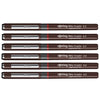 Rotring | Tikky | Graphic Fineliner | Black Pigment Lightfast | 0.3mm, 0.5mm | 6 Pen Set | 3 Each