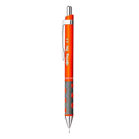 Rotring | Tikky Red Orange Barrel | Mechanical Graphite Pencil | 0.5mm