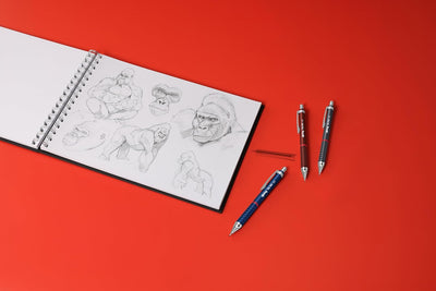 Rotring Tikky Retro Mechanical Pencil 0.5mm – Blue | 2B Leads + Tikky 30 Eraser - penpencilink