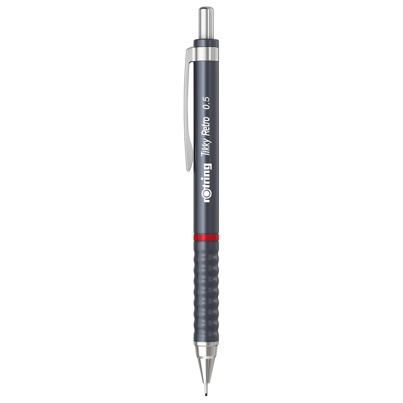 Rotring Tikky Retro Mechanical Pencil 0.5mm – Grey | 2B Lead & Built - In Eraser - penpencilink
