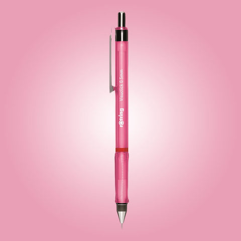Rotring Visuclick 0.5mm Mechanical Pencil, 2B Lead, Pink Barrel - Pack of 12