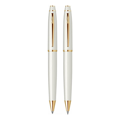 Scrikss | Noble 35 | Pen + Mechanical Pencil 0.7 | White Gold