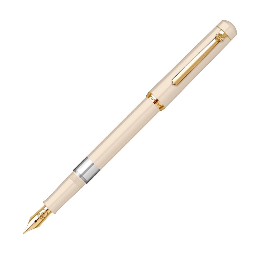Scrikss 419 Medium Nib Fountain Pen - Beige GT