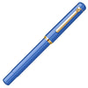 Scrikss | 419 Series | Piston Filler | Fountain Pen | 23K Gold Plated | Medium | Blue Acrylic