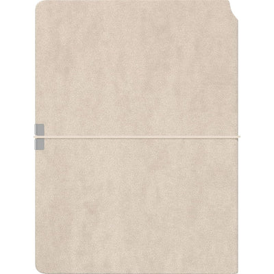 Scrikss | A5 Size | Premium Notebook | Beige Faux Leather Paperback Cover | Ruled
